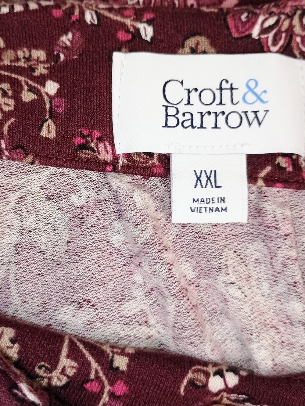 Croft & Barrow Mixed Berry Pleated Neckline 3/4 Sleeve Blouse Size XXL - Picture 10 of 13
